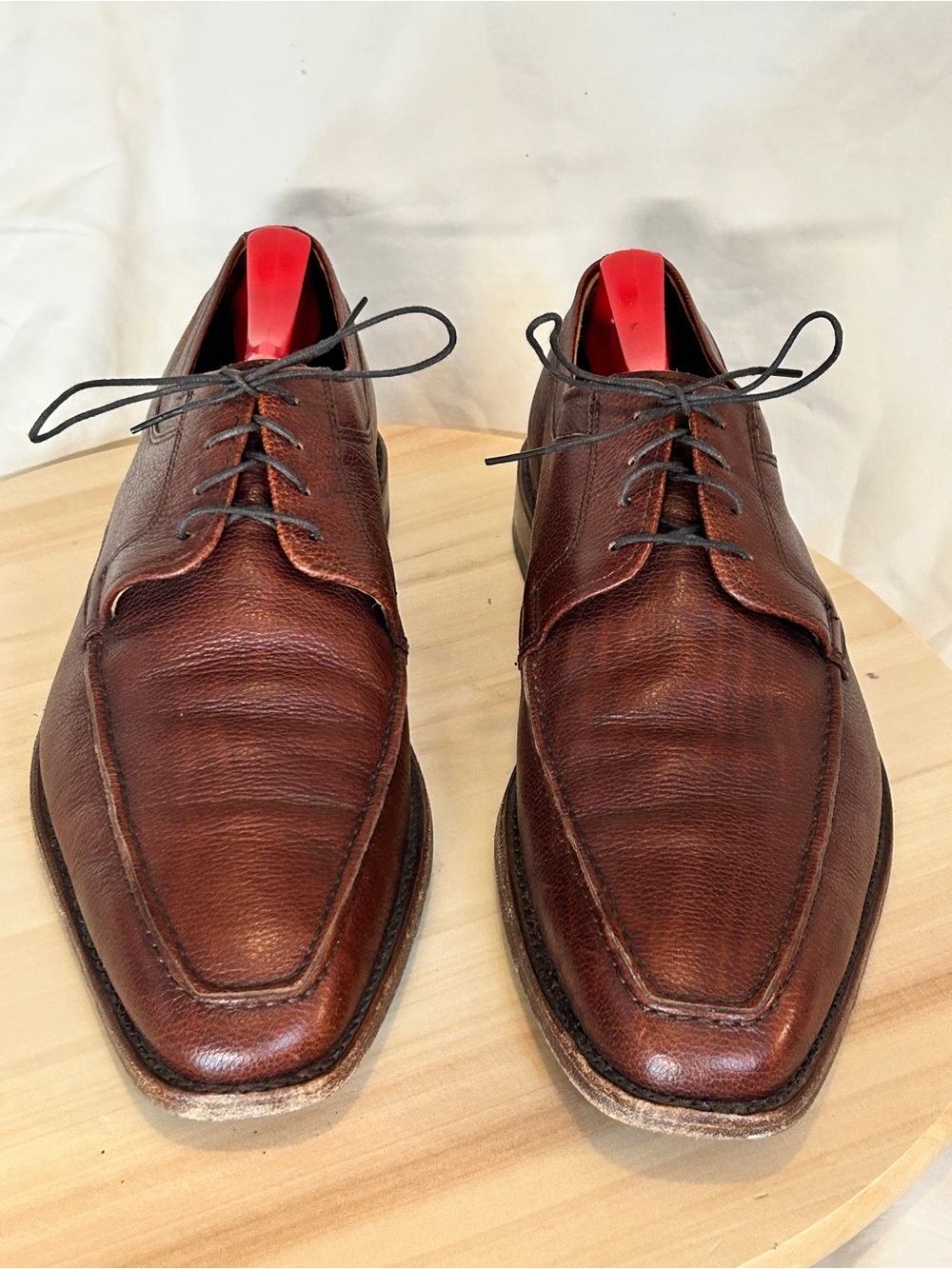 Allen Edmonds Jackson Men’s Brown Leather Lace-Up Derby Dress Shoes US 9.5D - Picture 4 of 8
